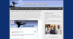 Desktop Screenshot of martialartsforlife.co.uk